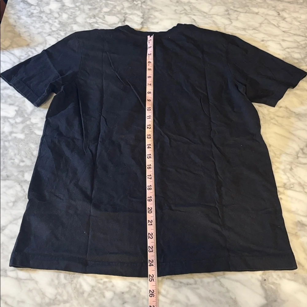 Adidas Black Tee with Multicolor Logo